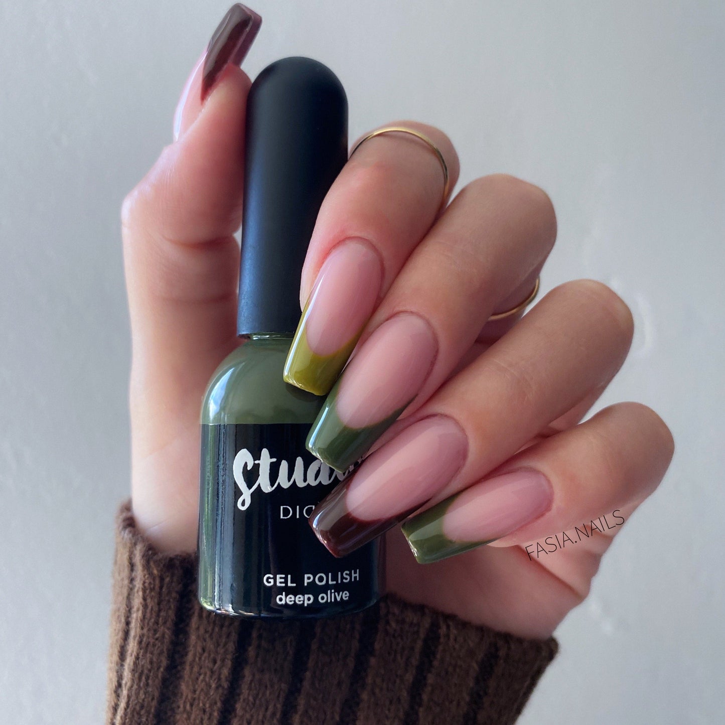 Didier Lab Gel Polish Studios in Deep Olive, 8 ml (TPO Free)
