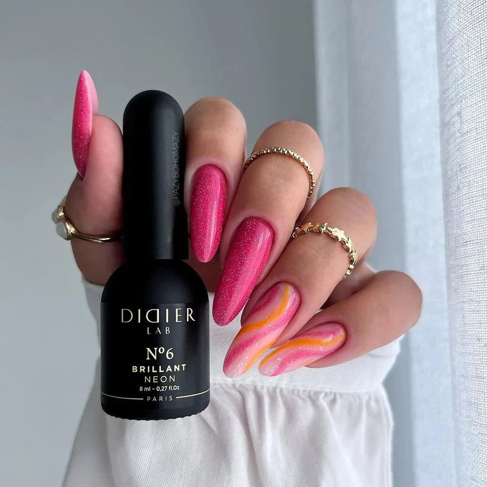 Gel Polish Brillant NEON, Didier Lab, No. 6, 8 ml (HEMA & TPO Free)
