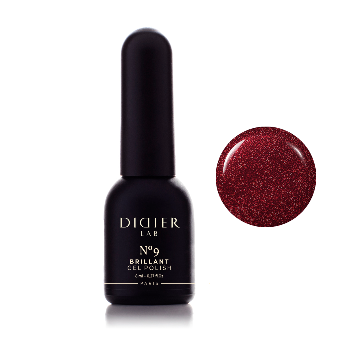 Didier Lab Gel Polish Brillant in No. 9, 8 ml (HEMA & TPO FREE)