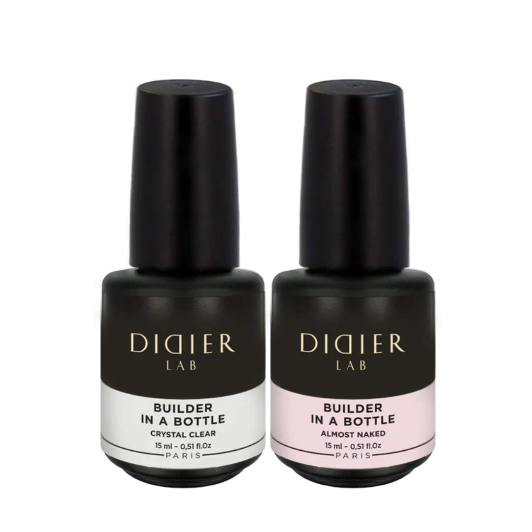 Builder Gel In A Bottle Crystal Clear and Almost Naked