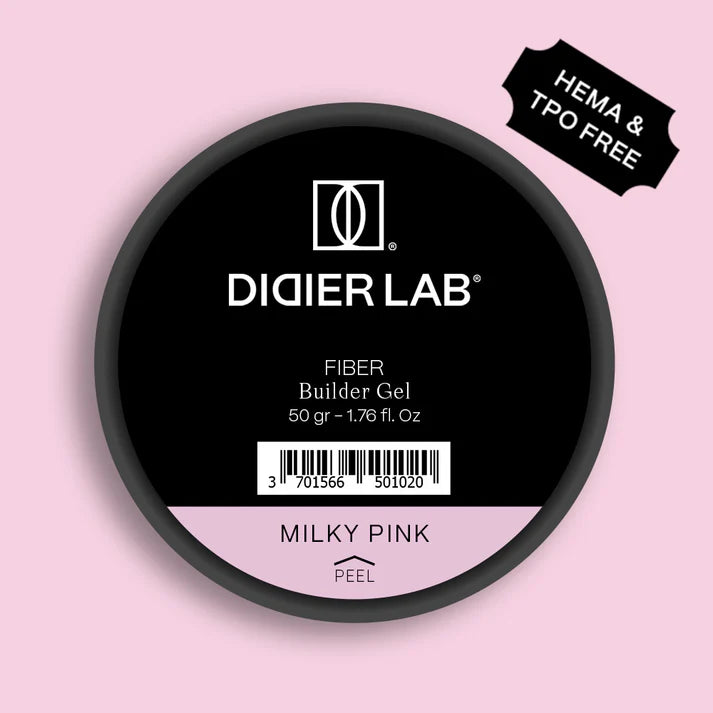 Didier Lab Fiber Builder Gel in Milky Pink 50grams (HEMA & TPO Free)