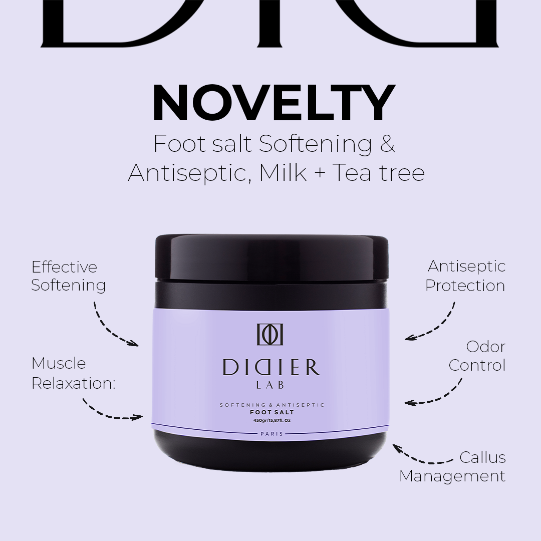 Didier Lab Softening and Antiseptic Foot Salt with Tea Tree Extract 450grams