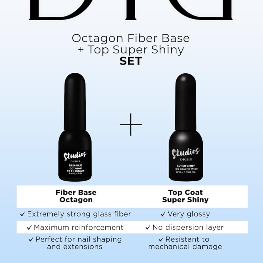 Fiber Base Coat Octagon, Studios Didier Lab, 8 ml