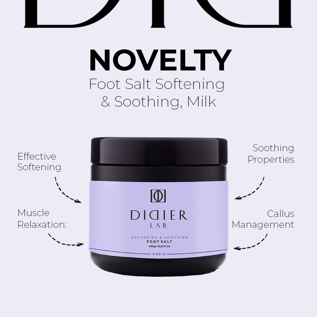 Didier Lab Softening and Soothing Foot Salt in Natural Milk 450grams