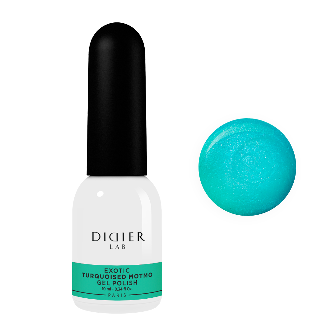 Didier Lab Gel Polish Exotic in Turquoised Motmo, 10 ml