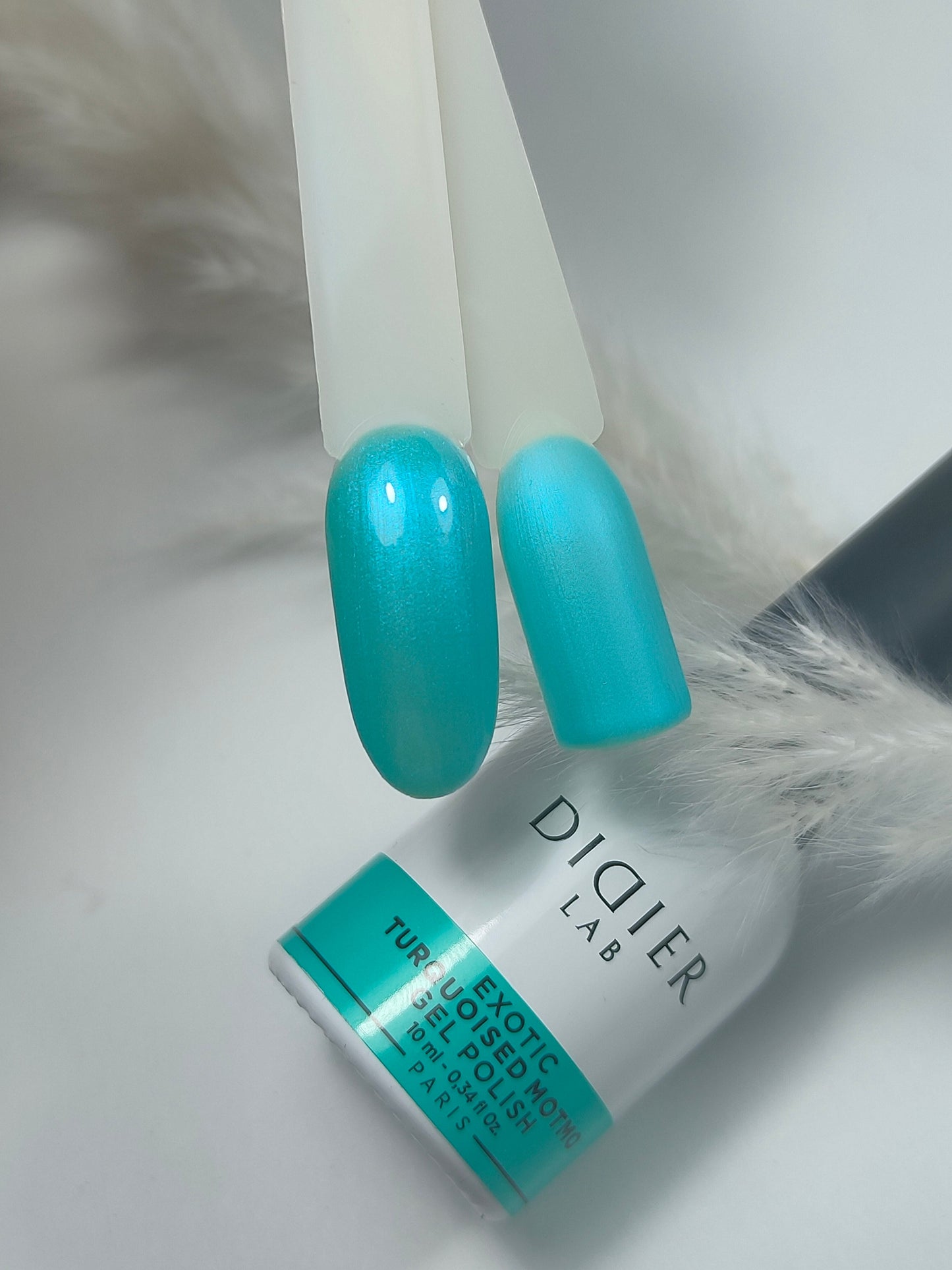 Didier Lab Gel Polish Exotic in Turquoised Motmo, 10 ml