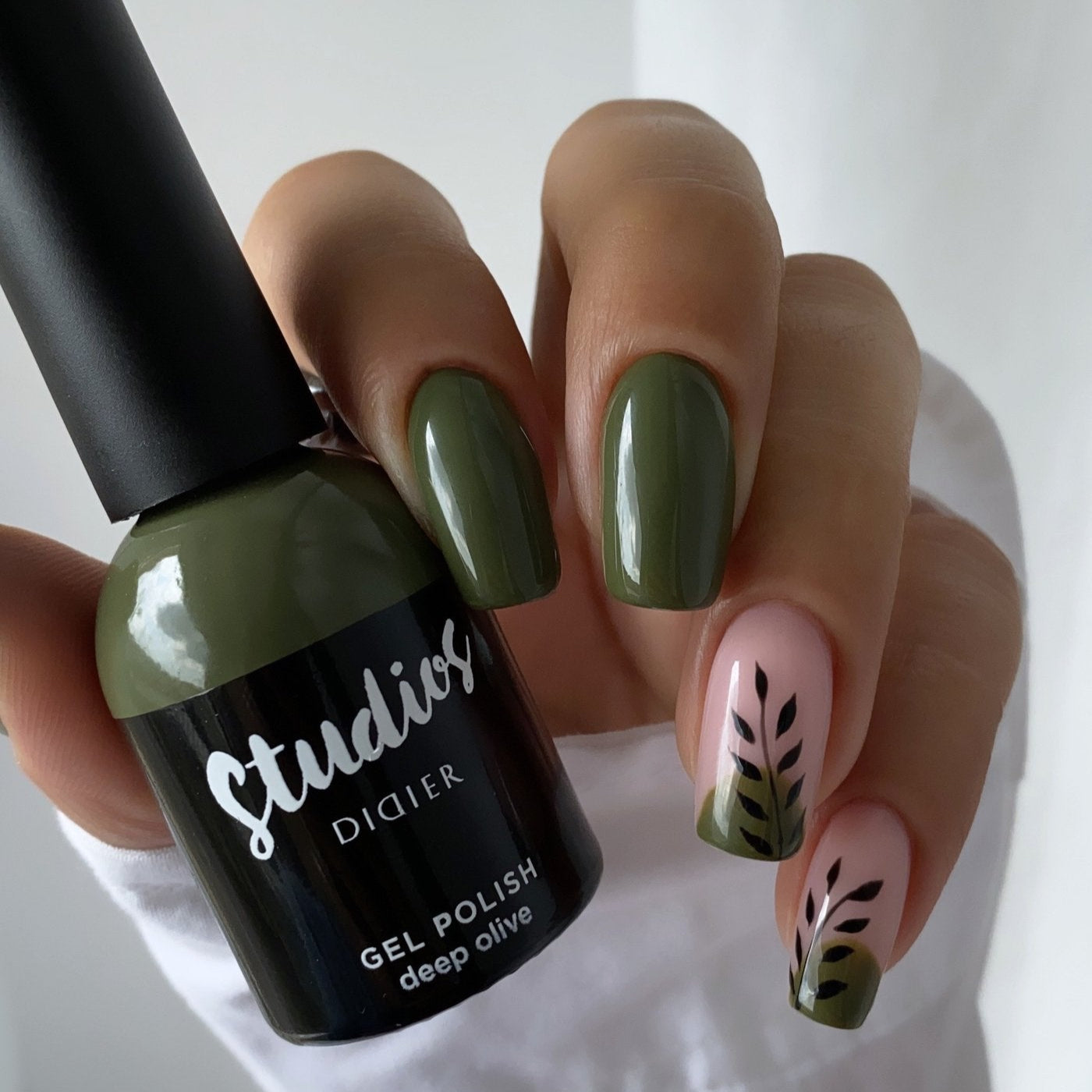 Didier Lab Gel Polish Studios in Deep Olive, 8 ml (TPO Free)
