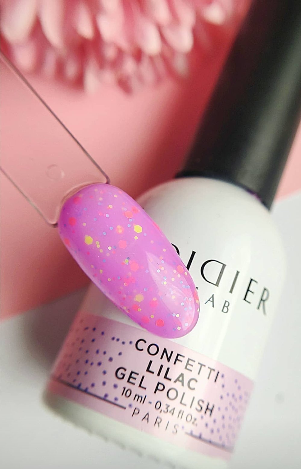 Gel Polish Confetti, Didier Lab, Lilac