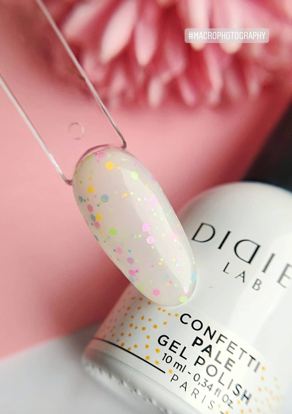 Gel Polish Confetti, Didier Lab, Pale