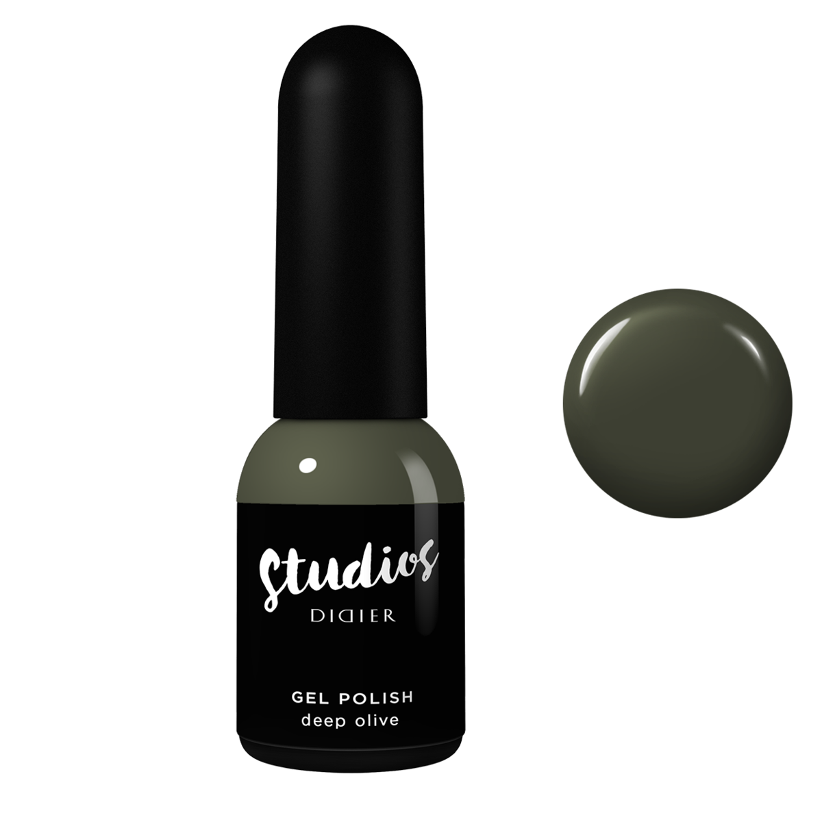 Didier Lab Gel Polish Studios in Deep Olive, 8 ml (TPO Free)