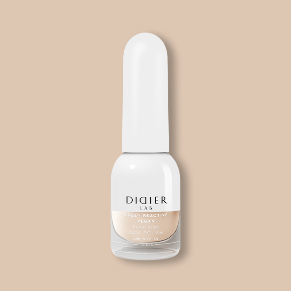 Green Reactive Vegan Nail Polish, Didier Lab, Never Stop, 10 ml