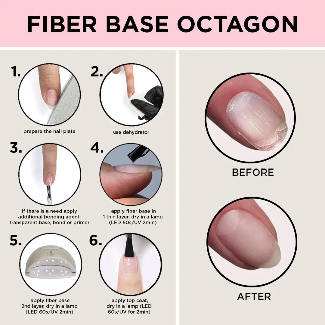 Fiber Base Coat Octagon, Studios Didier Lab, 8 ml