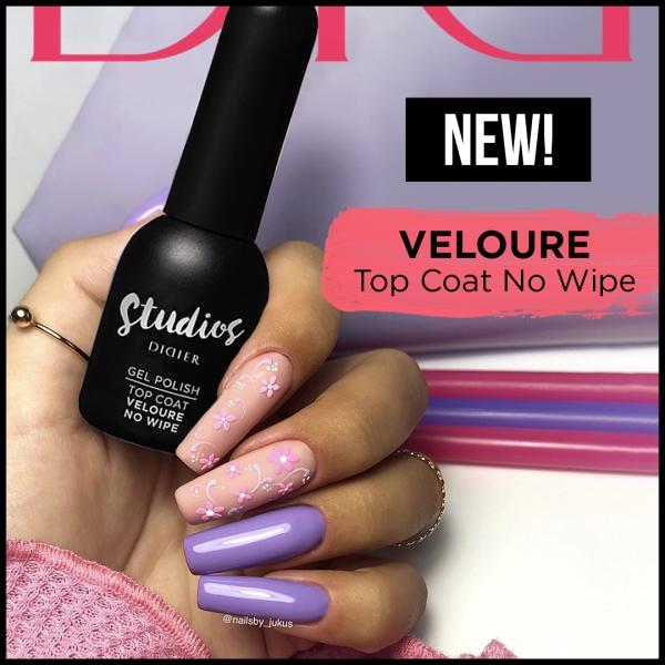 Top coat "Studios Didier", Veloure No wipe, 8ml - LABORATOIRES DIDIER