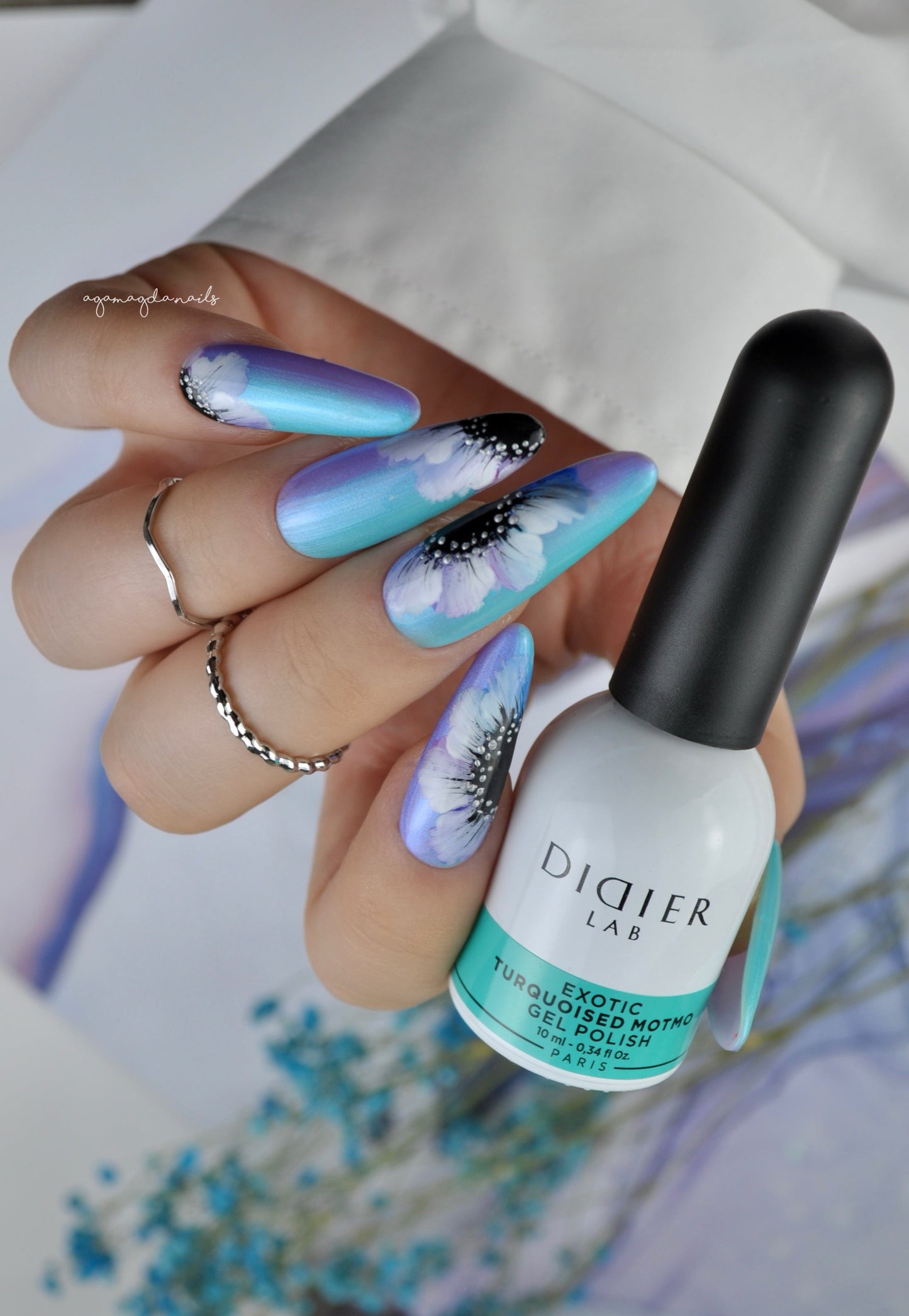 Didier Lab Gel Polish Exotic in Turquoised Motmo, 10 ml
