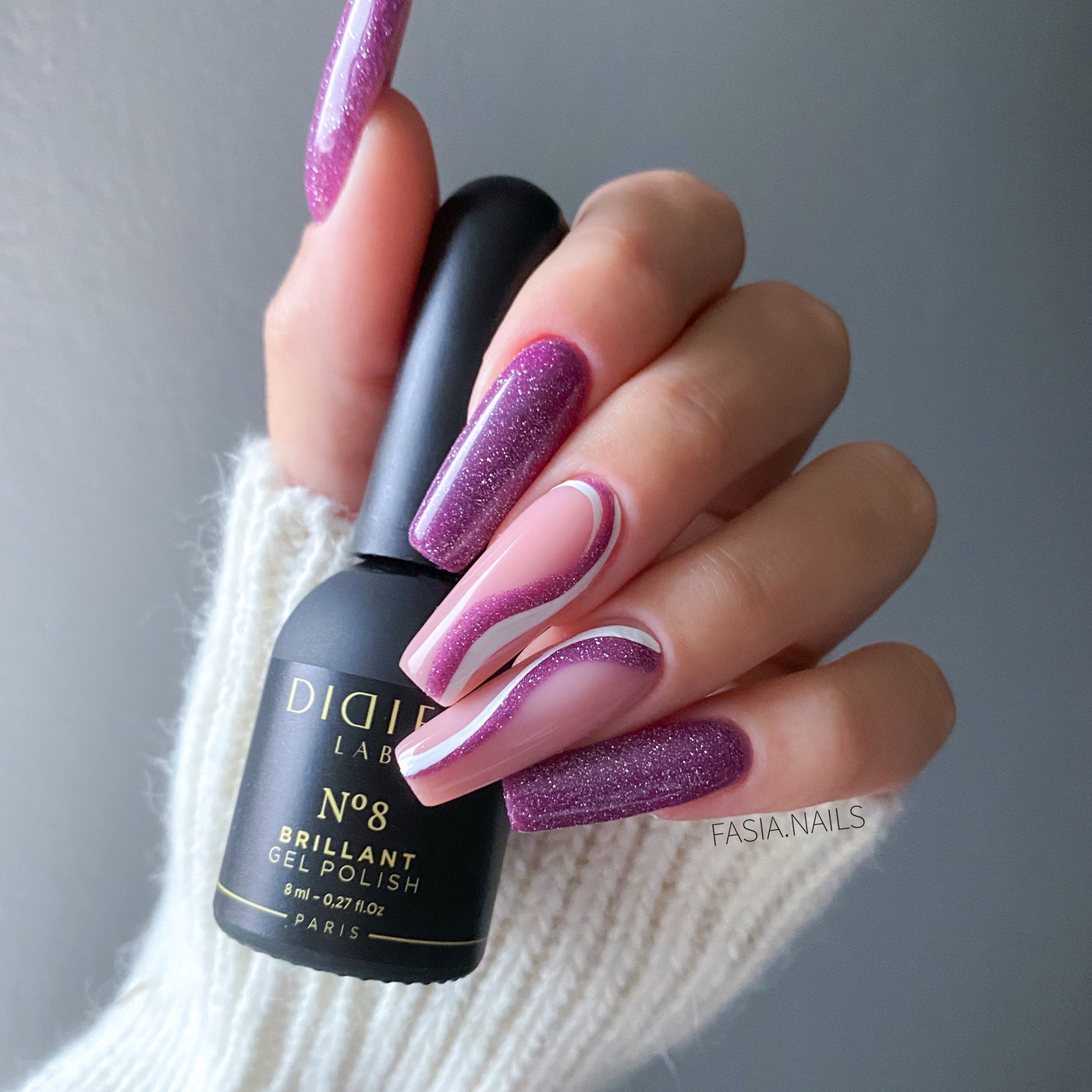 Gel Polish Brillant, Didier Lab, No. 8, 8 ml
