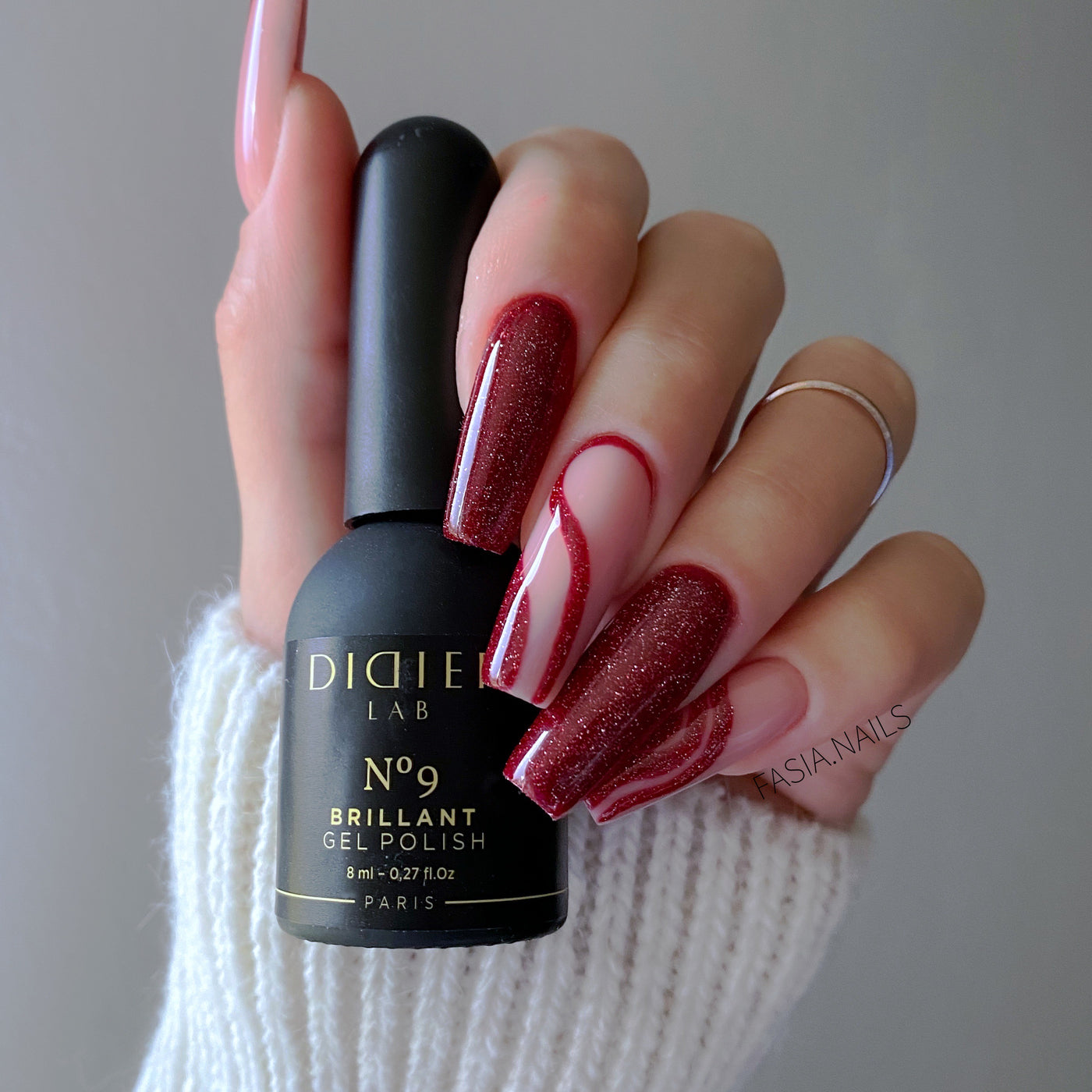 Didier Lab Gel Polish Brillant in No. 9, 8 ml (HEMA & TPO FREE)