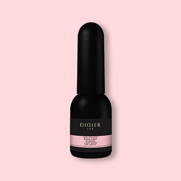 Didier Lab Gel Polish Rubber Base Coat in Light Rose 10ml