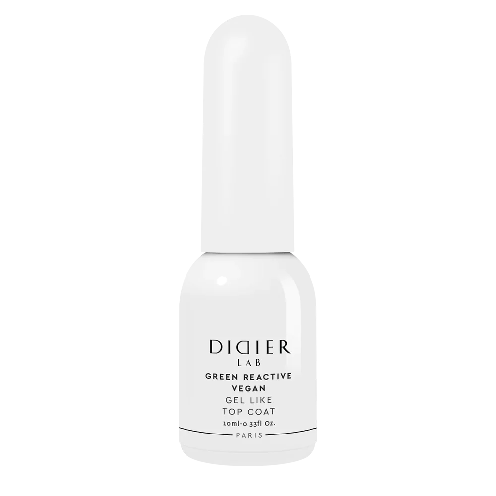 Green Reactive Vegan Gel Like Top Coat, Didier Lab, 10 ml