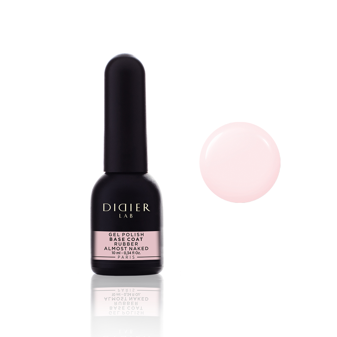 Didier Lab Gel Polish Rubber Base Coat in Almost Naked 10 ml