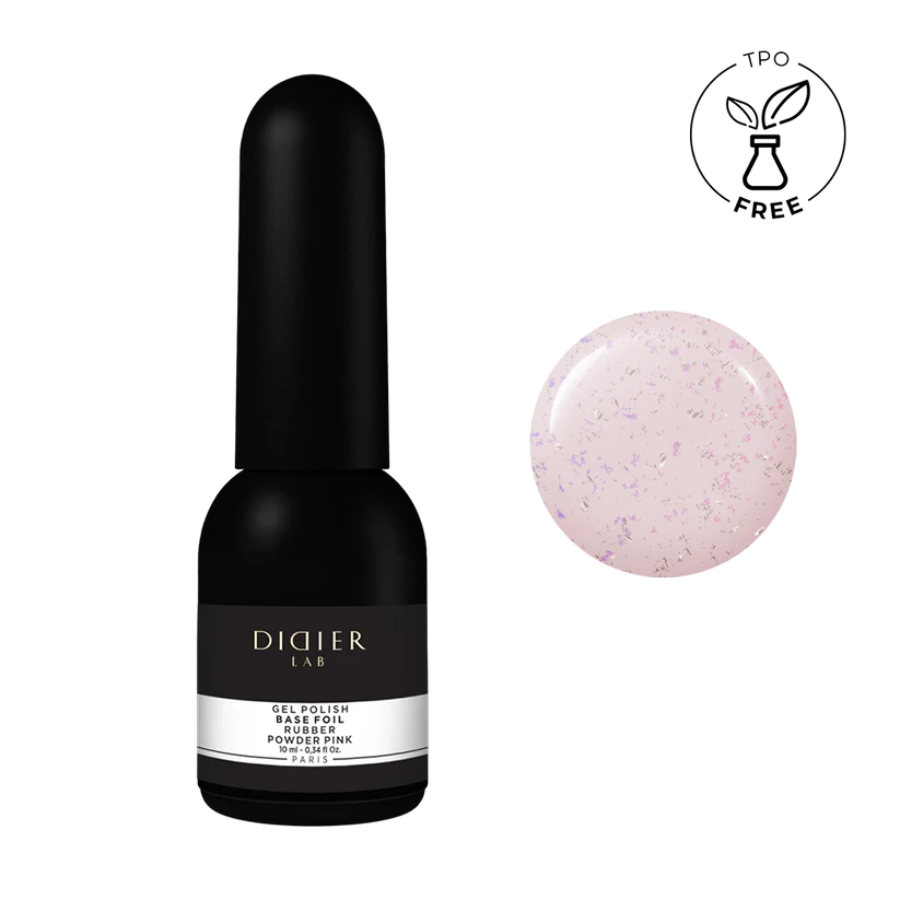 Gel Polish Rubber Base Foil Powder Pink 10 ml