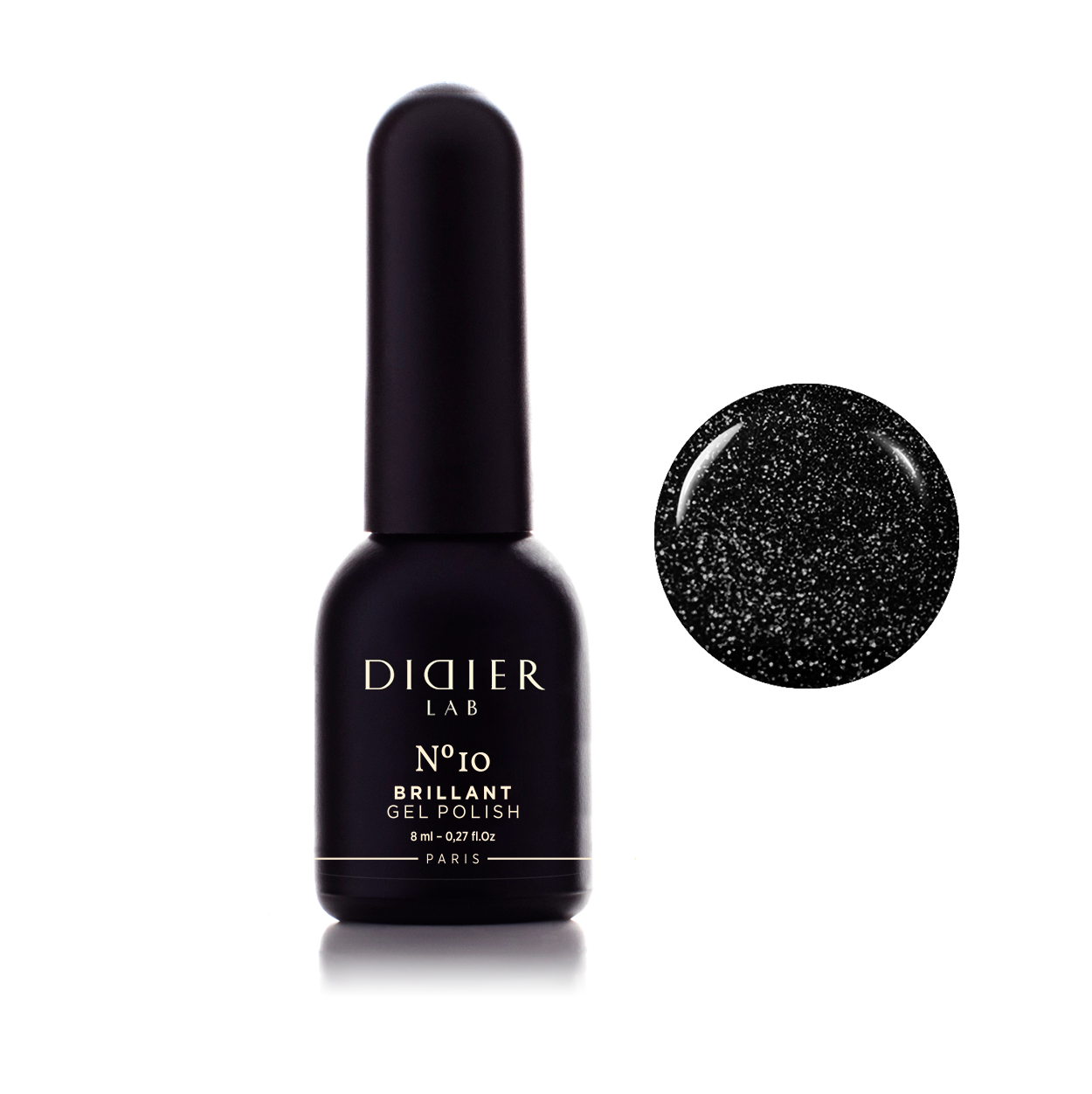 Didier Lab Gel Polish Brillant in No. 10, 8 ml (HEMA & TPO FREE)
