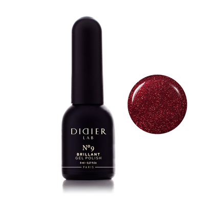 Didier Lab Gel Polish Brillant in No. 9, 8 ml (HEMA & TPO FREE)