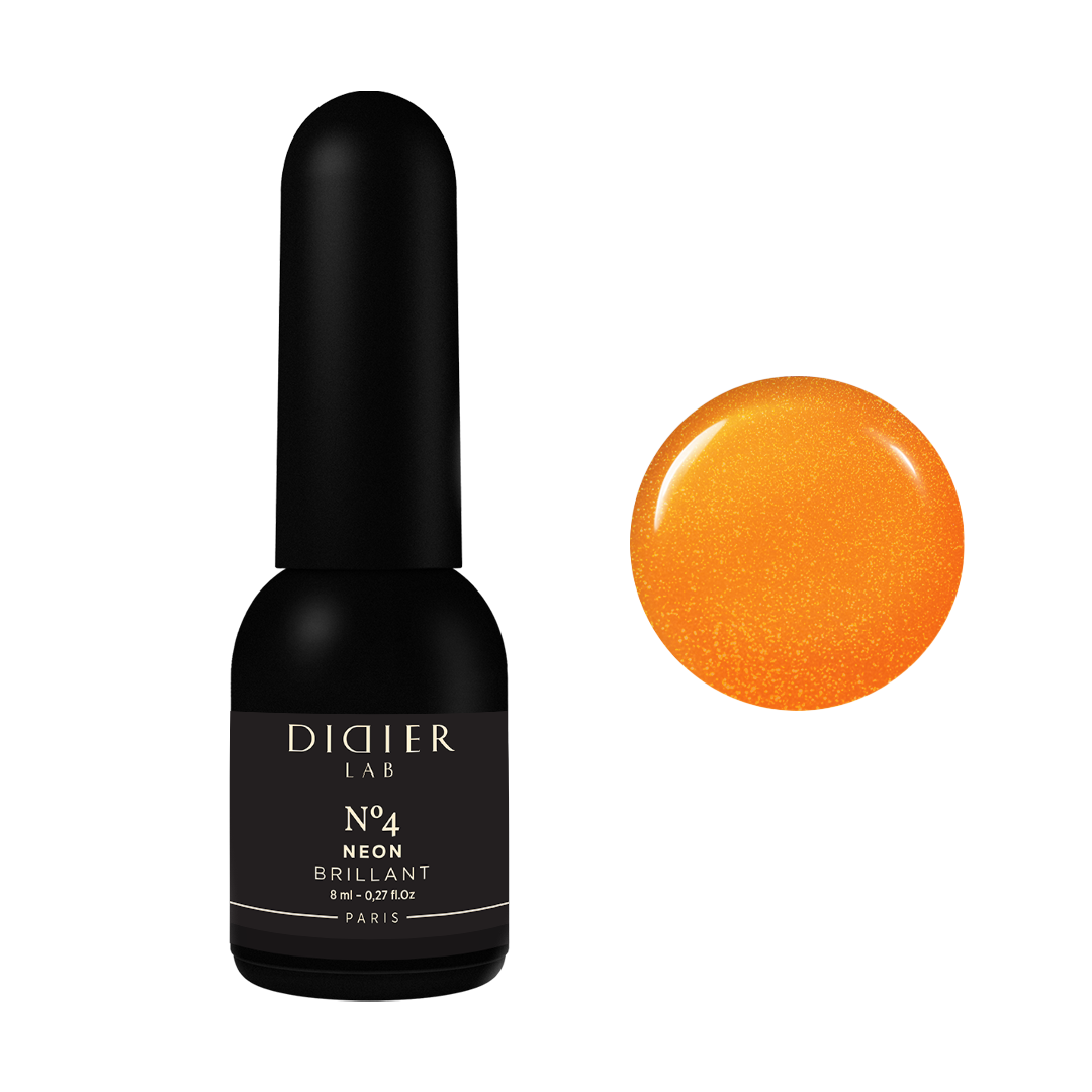 Gel Polish Brillant NEON, Didier Lab, No. 4, 8 ml (HEMA & TPO Free)
