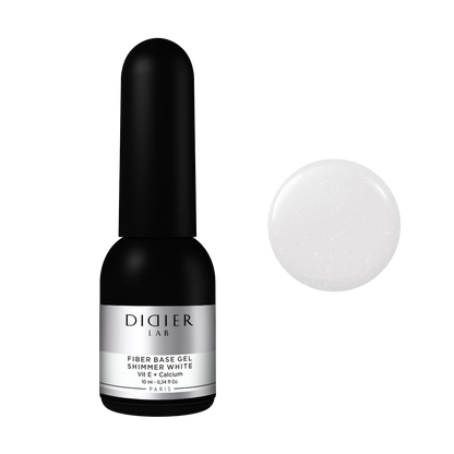 Smart Fiber Base Coat, Didier Lab, Shimmer White, 10 ml