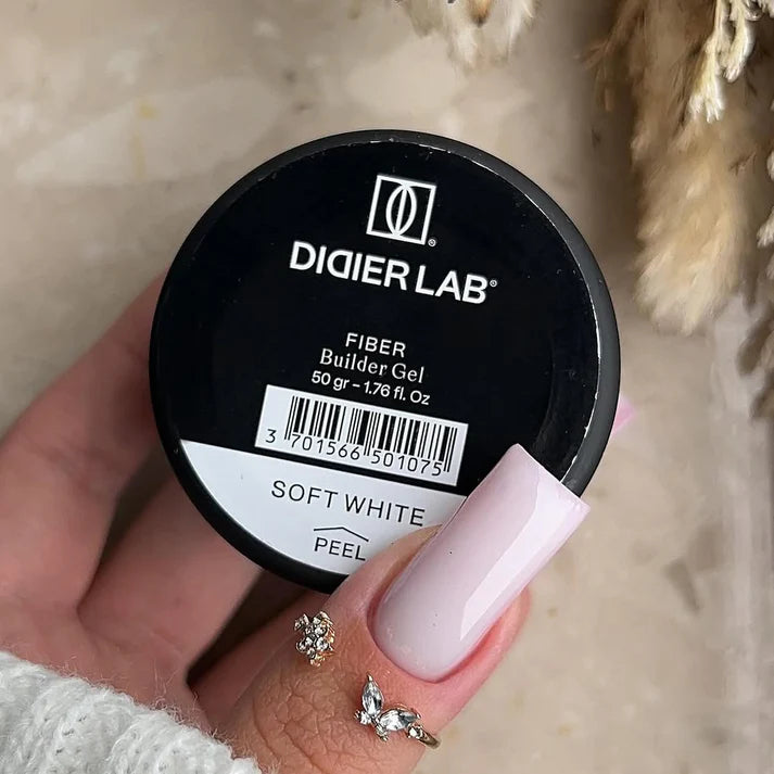 Didier Lab Fiber Builder Gel in Soft White 50grams (HEMA & TPO Free)