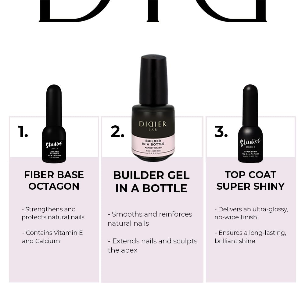 Didier Lab Builder Gel In a Bottle Milky Pink 15ml