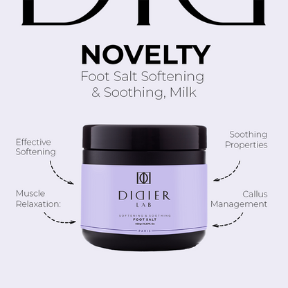 Didier Lab Softening and Soothing Foot Salt in Natural Milk 450grams
