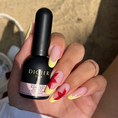 Didier Lab Gel Polish Rubber Base Coat in Creamy Pink 10 ml