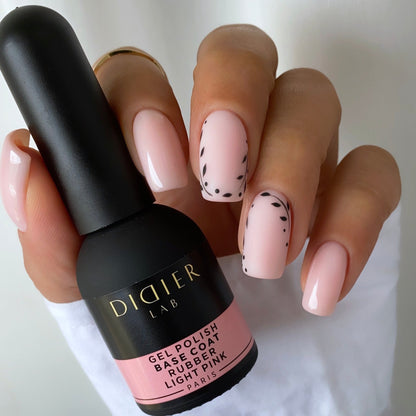 Gel polish, Rubber base coat, Light Pink, 10ml - LABORATOIRES DIDIER
