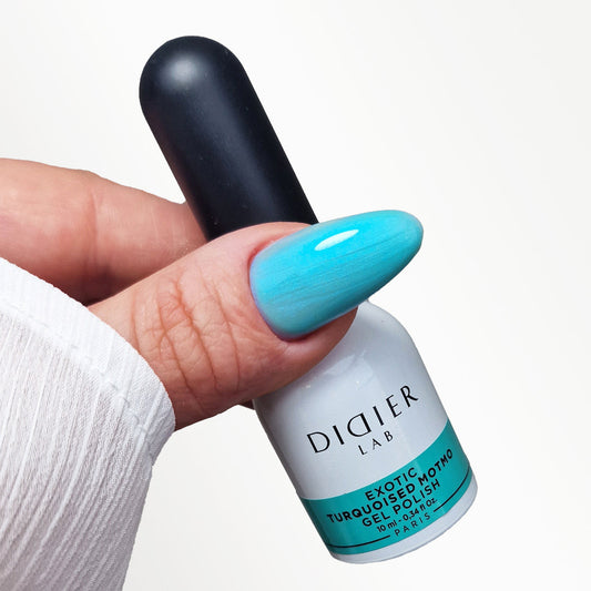 Didier Lab Gel Polish Exotic in Turquoised Motmo, 10 ml