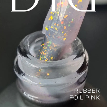 Didier Lab Gel Polish Rubber Base Coat in Foil Pink 10ml (TPO Free)