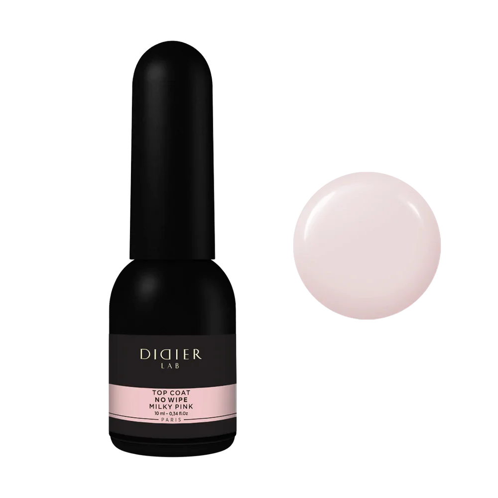 Top coat No Wipe, Didier Lab, Milky Pink