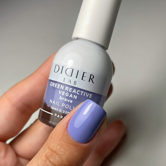Green Reactive Vegan Nail Polish, Didier Lab, Brave, 10 ml