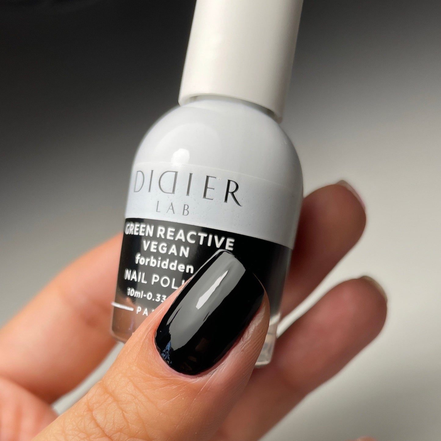 Green Reactive Vegan Nail Polish, Didier Lab, Forbidden, 10 ml