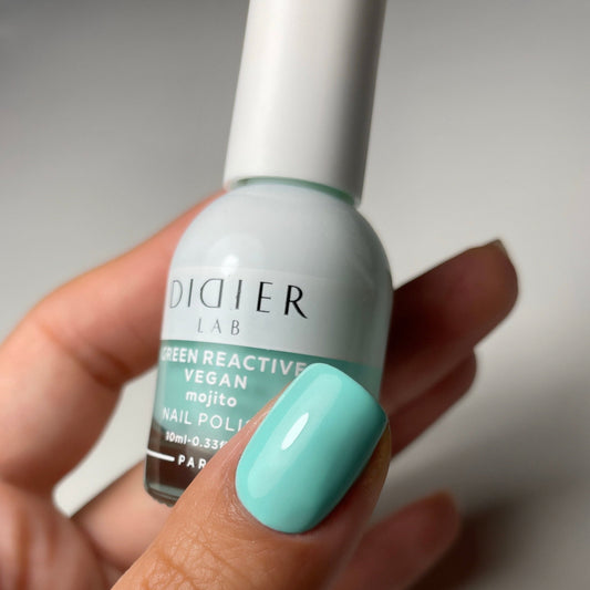 Green Reactive Vegan Nail Polish, Didier Lab, Mojito, 10 ml