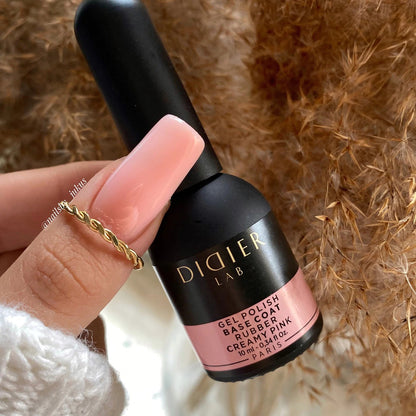 Gel Polish Rubber Base Coat, Creamy Pink 10 ml