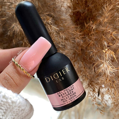Gel polish,  Rubber Base Coat, Milky Pink, 10ml