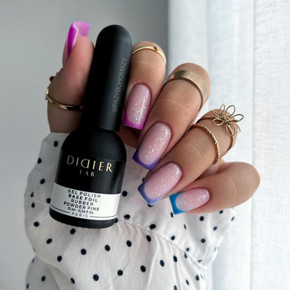 Gel Polish Rubber Base Foil Powder Pink 10 ml