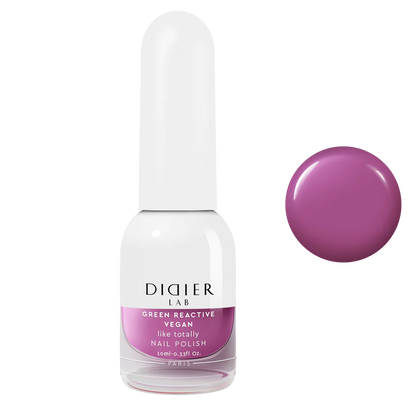 Green Reactive Vegan Nail Polish, Didier Lab, Like Totally, 10 ml