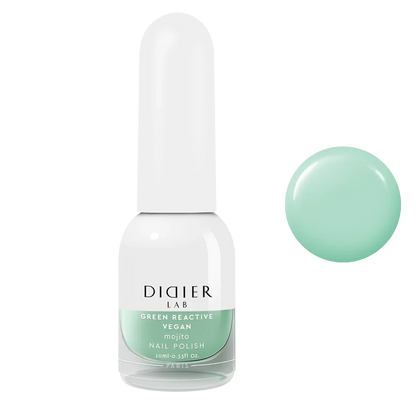 Green Reactive Vegan Nail Polish, Didier Lab, Mojito, 10 ml