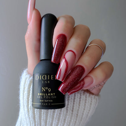 Didier Lab Gel Polish Brillant in No. 9, 8 ml (HEMA & TPO FREE)