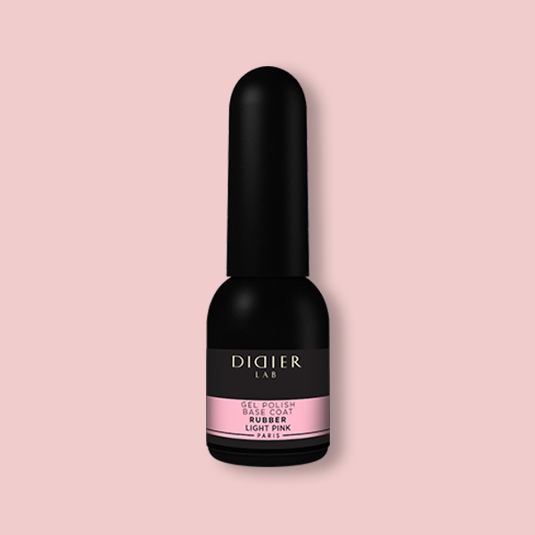 Didier Lab Gel Polish Rubber Base Coat in Light Pink 10ml (TPO Free)
