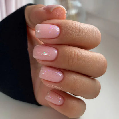 Gel Polish Rubber Base Foil Powder Pink 10 ml