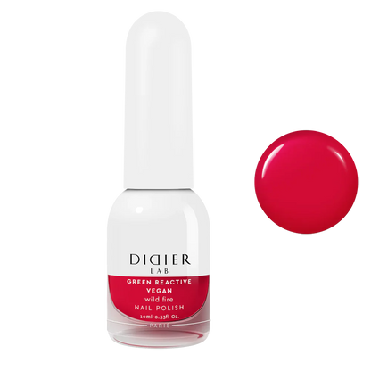 Green Reactive Vegan Nail Polish, Didier Lab, Wild Fire, 10 ml
